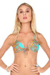 Luli Fama Sueños Estrellados Molded Push Up Bandeau Halter Top